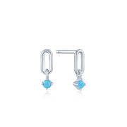 Ania Haie Into the Blue Turquoise Link Stud Earrings