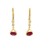 Irisa by Martin Binder Ruby & Diamond Dangle Earrings