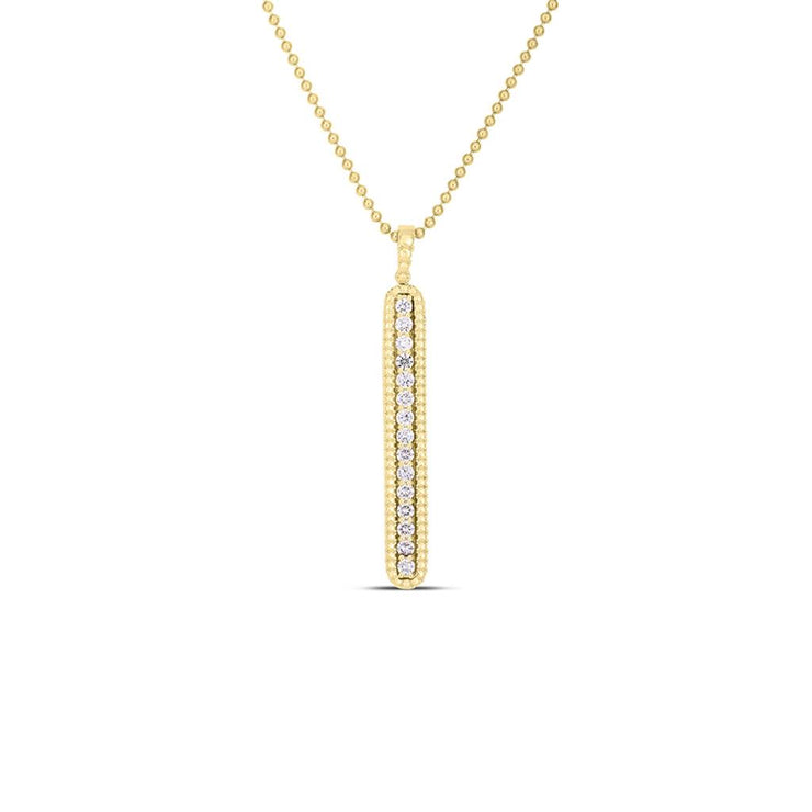 Roberto Coin Siena Diamond Tablet Necklace