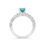 Irisa by Martin Binder Blue Zircon & Diamond Ring