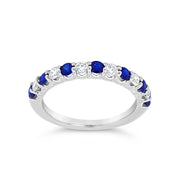 Irisa by Martin Binder Blue Sapphire & Diamond Stacking Ring