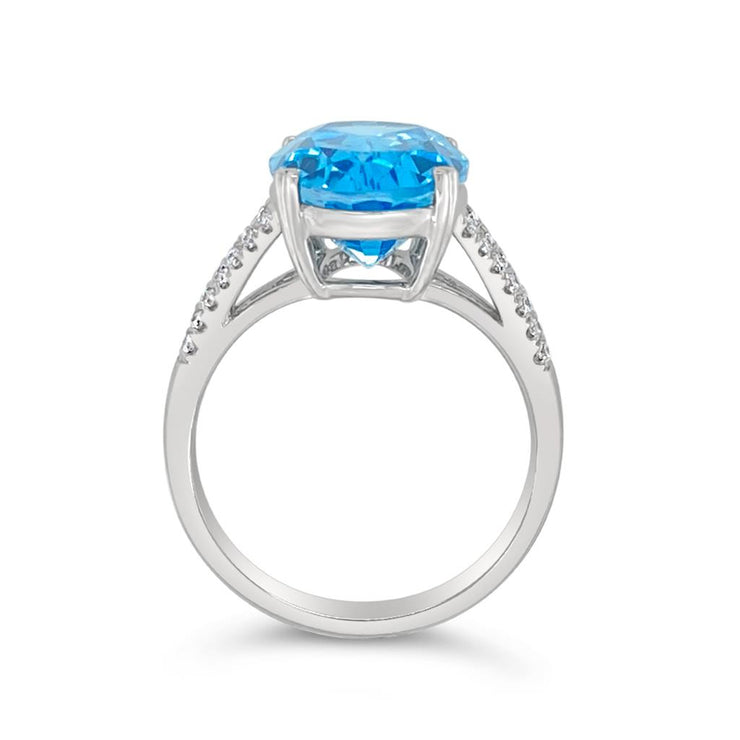 Irisa by Martin Binder Blue Topaz & Diamond Statement Ring
