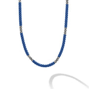LAGOS Blue Caviar 3mm Station Ceramic Beaded Necklace