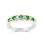 Irisa by Martin Binder Round Emerald & Diamond Ring