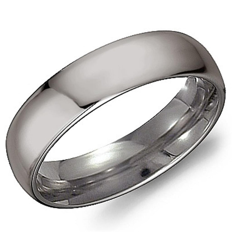Crown Ring Torque Grey Titanium 6mm Wedding Band