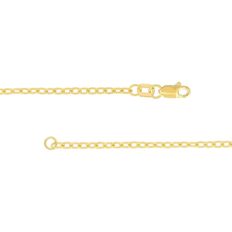 Aura by Martin Binder Gold Designer Rolo Chain Necklace