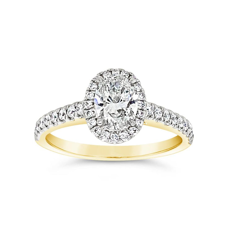 Yes by Martin Binder Oval Halo Diamond Engagement Ring (1.00 ct. tw.)