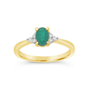 Irisa by Martin Binder Emerald & Diamond Accent Ring