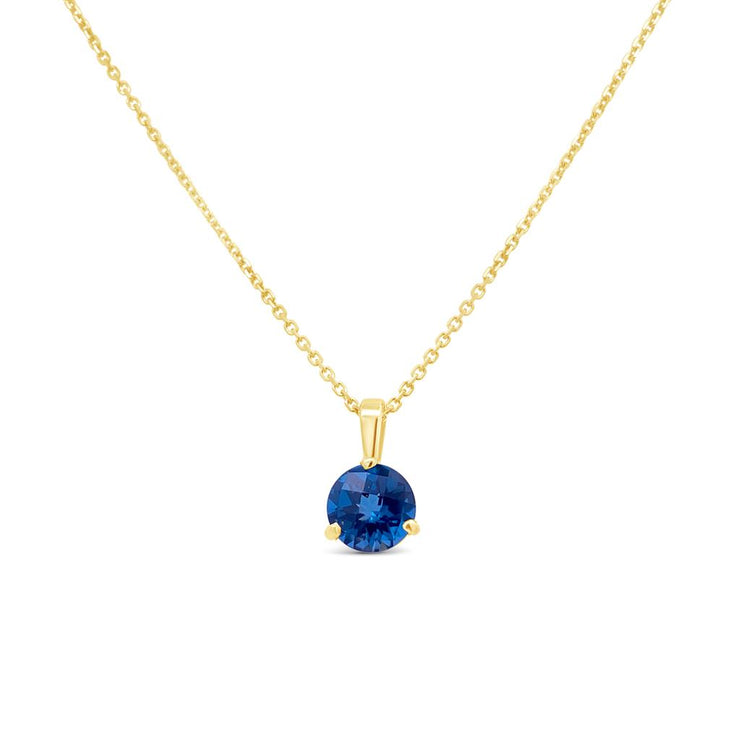 Irisa by Martin Binder London Blue Topaz Solitaire Gemstone Necklace