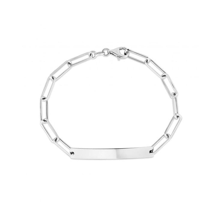 Rox by Martin Binder Engravable ID Bar Paperclip Bracelet