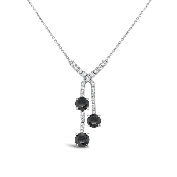 Clara by Martin Binder Black Diamond Dangle Pendant Necklace