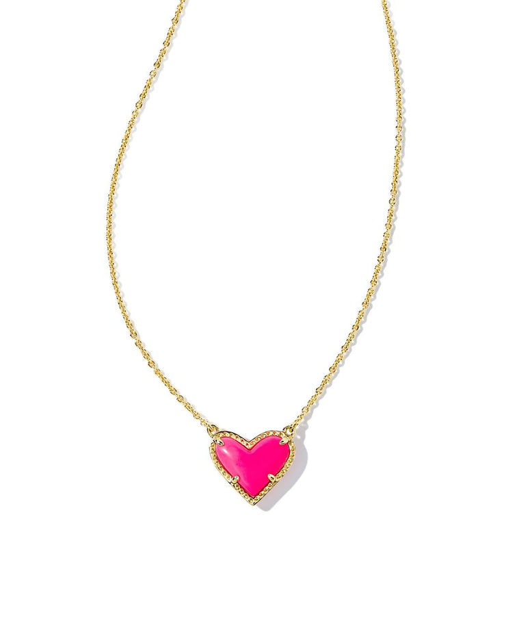 Kendra Scott Ari Neon Heart Short Pendant Necklace