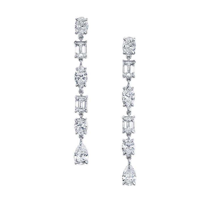 Norman Silverman Fancy Shape Diamond Dangle Earrings (3.13 ct. tw.)