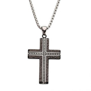 INOX Blacksmith Hammered Cross Necklace