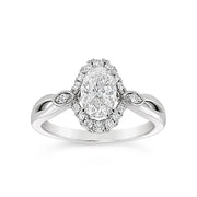 Yes by Martin Binder Oval Halo Diamond Engagement Ring (0.85 ct. tw.)