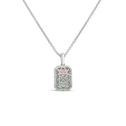 Irisa by Martin Binder Bi-Color Tourmaline & Diamond Pendant Necklace