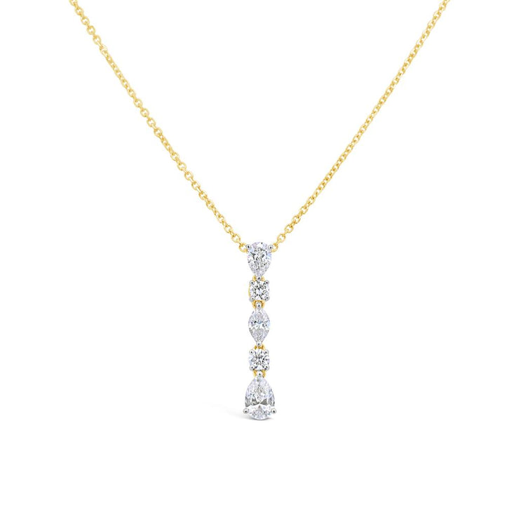 Clara by Martin Binder Mixed Fancy Cut Diamond Dangle Necklace (0.74 ct. tw.)
