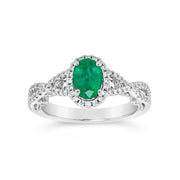 Irisa by Martin Binder Emerald & Diamond Ring