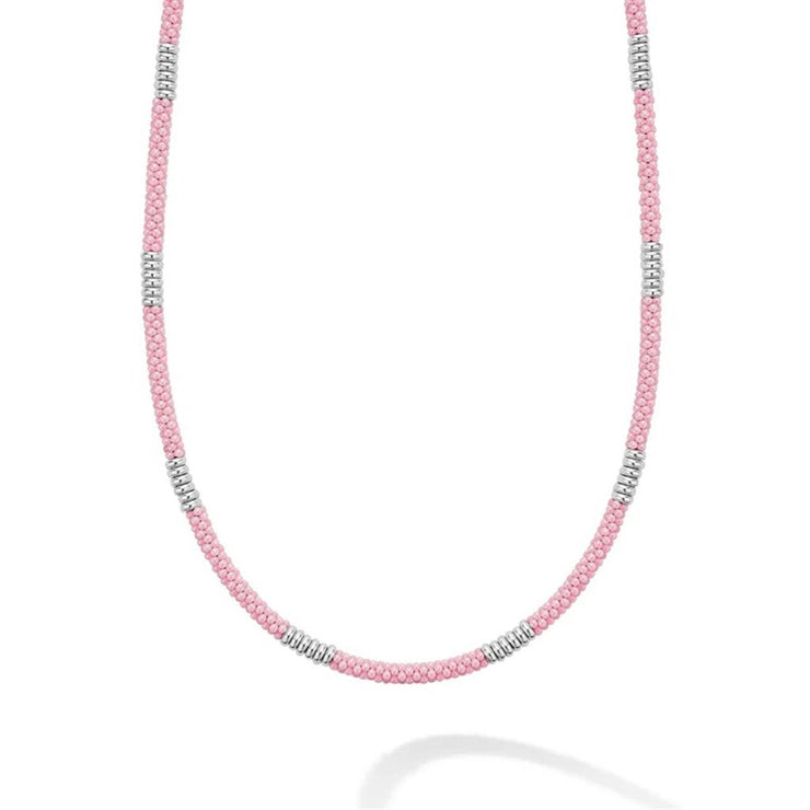 LAGOS Pink Caviar Ceramic Beaded Necklace