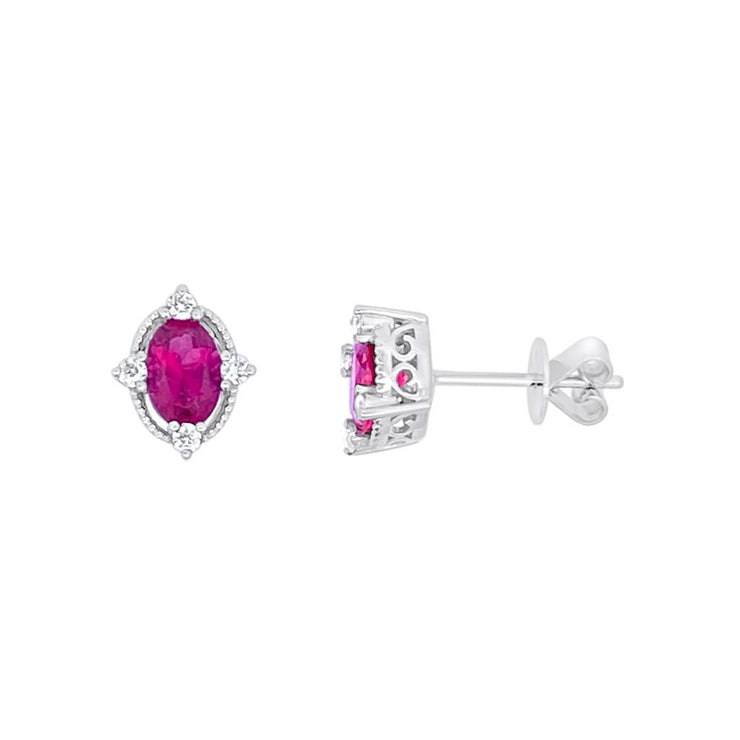 Irisa by Martin Binder Pink Tourmaline & Diamond Accent Earrings