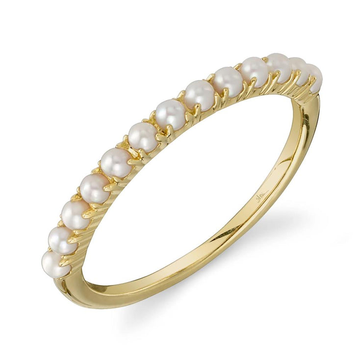 Shy Creation Cultured Pearl Band Ring