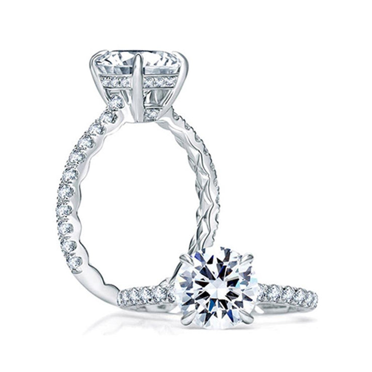 A.Jaffe Semi-Mount Engagement Ring (0.49 ct. tw.)