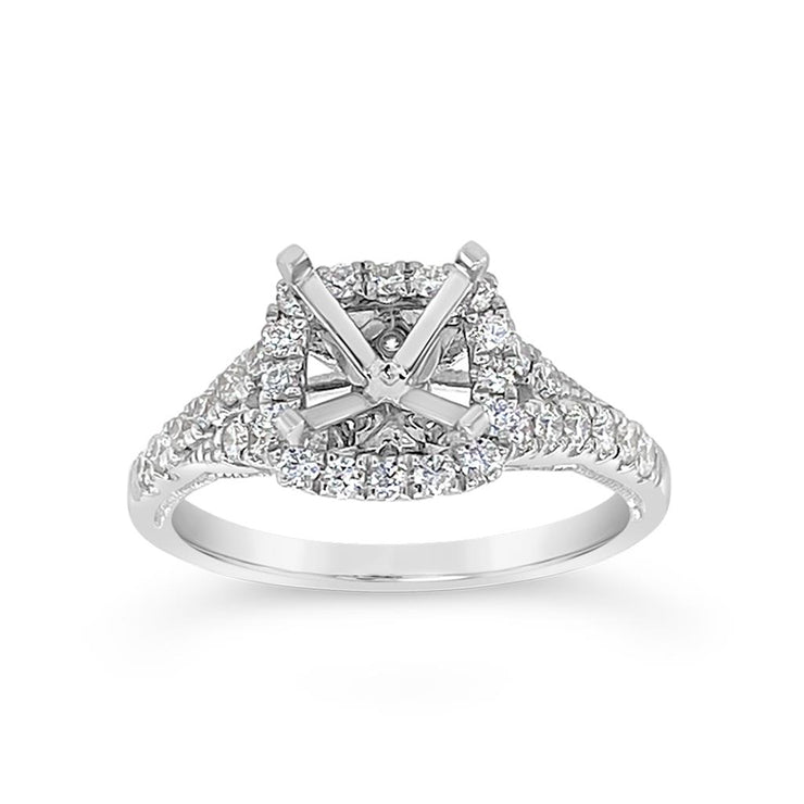 Yes by Martin Binder Semi-Mount Halo Engagement Ring (0.46 ct. tw.)