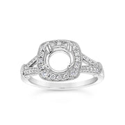 Yes by Martin Binder Semi-Mount Halo Engagement Ring (0.27 ct. tw.)