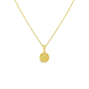 Irisa by Martin Binder Peridot & Diamond Halo Pendant Necklace