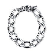 IPPOLITA Classico Silver Mini Hammered Bastille Link Bracelet